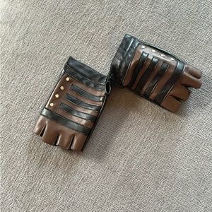 Faux Leather Steampunk Gloves